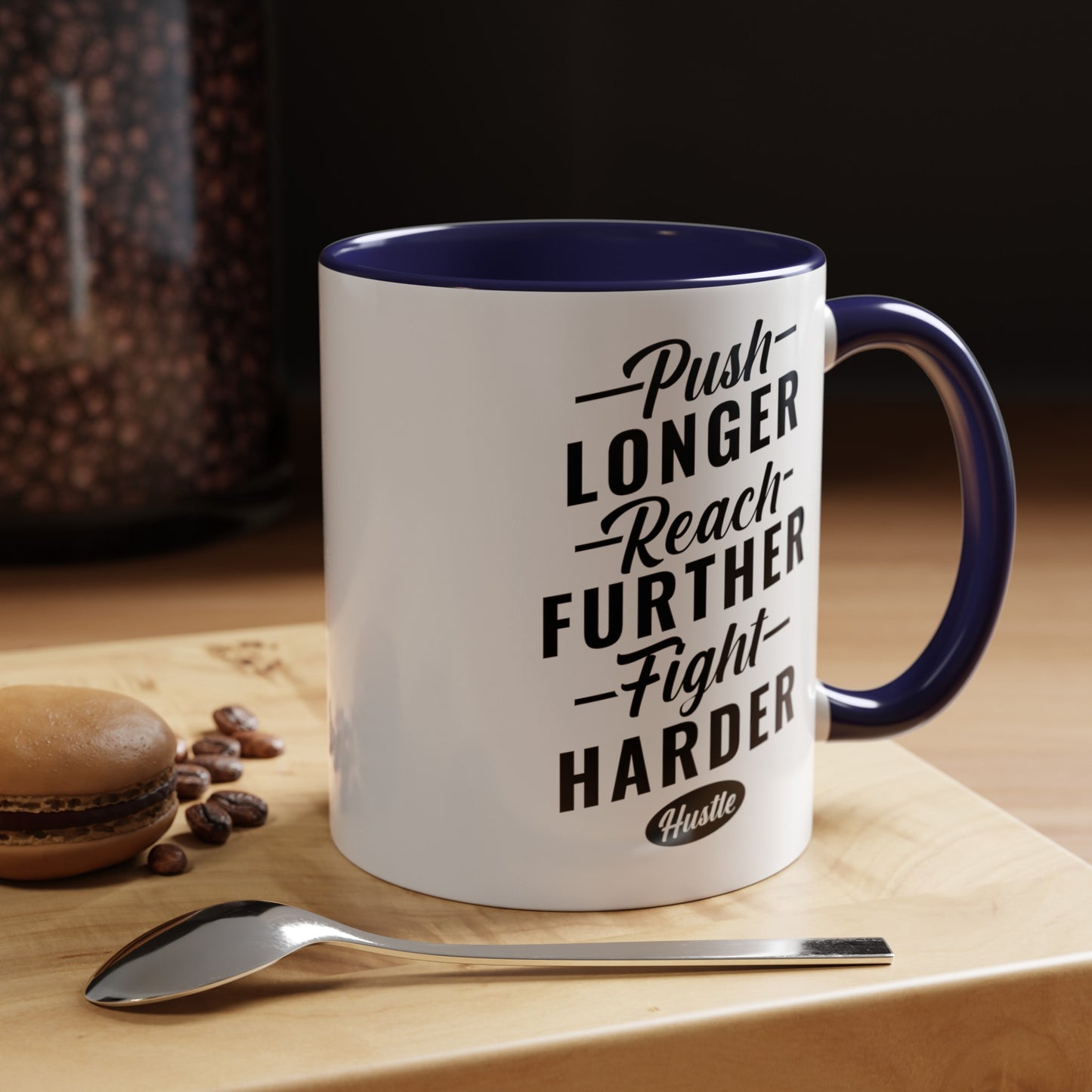 Push Longer Accent Coffee Mug, 11oz
