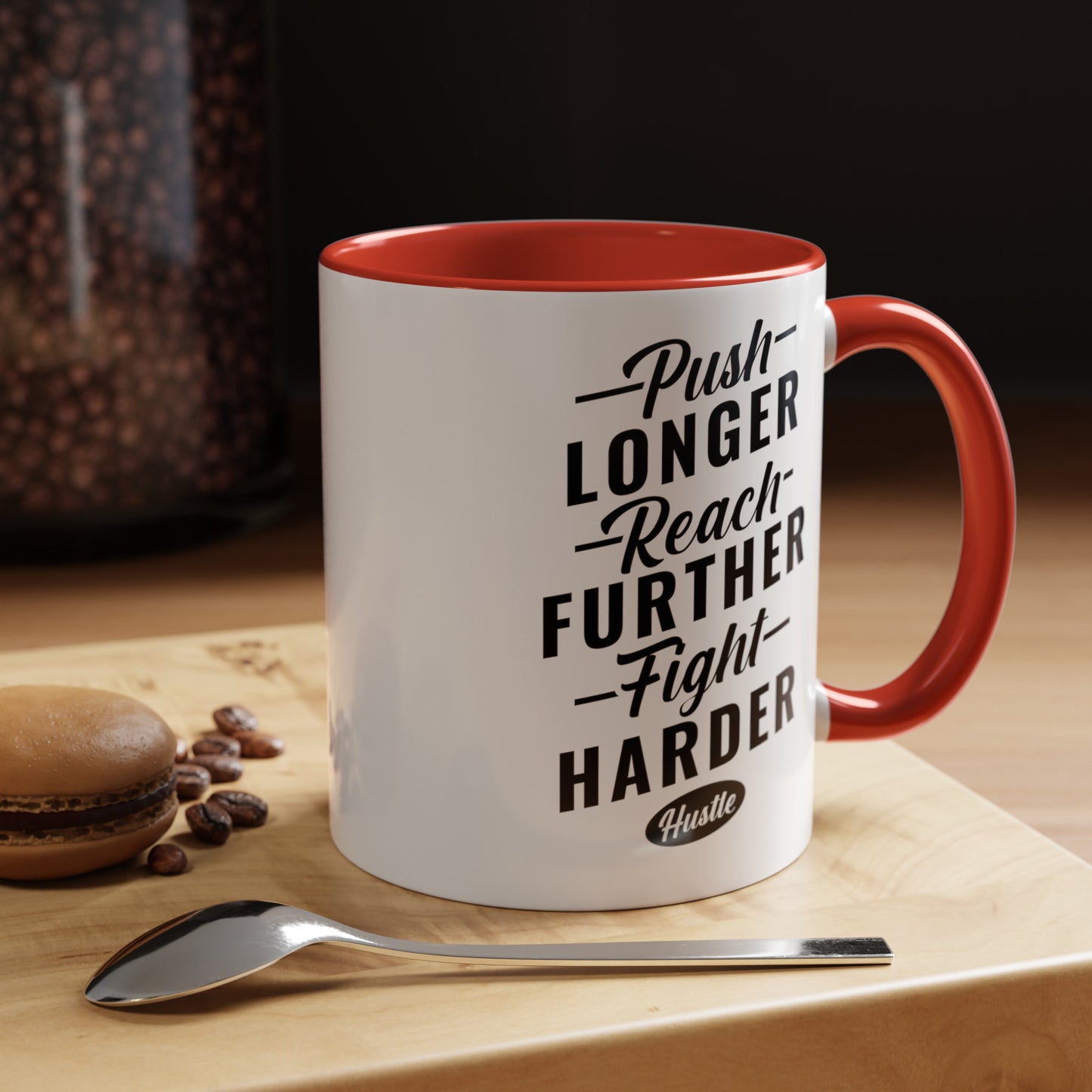 Push Longer Accent Coffee Mug, 11oz