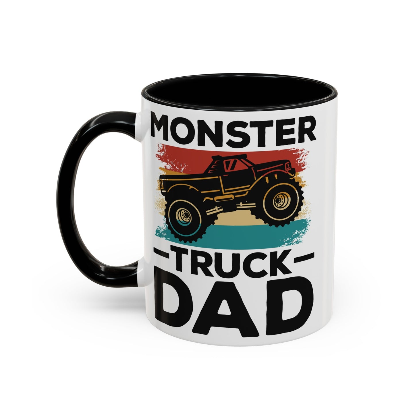 Monster Truck Dad Accent Coffee Mug, 11oz