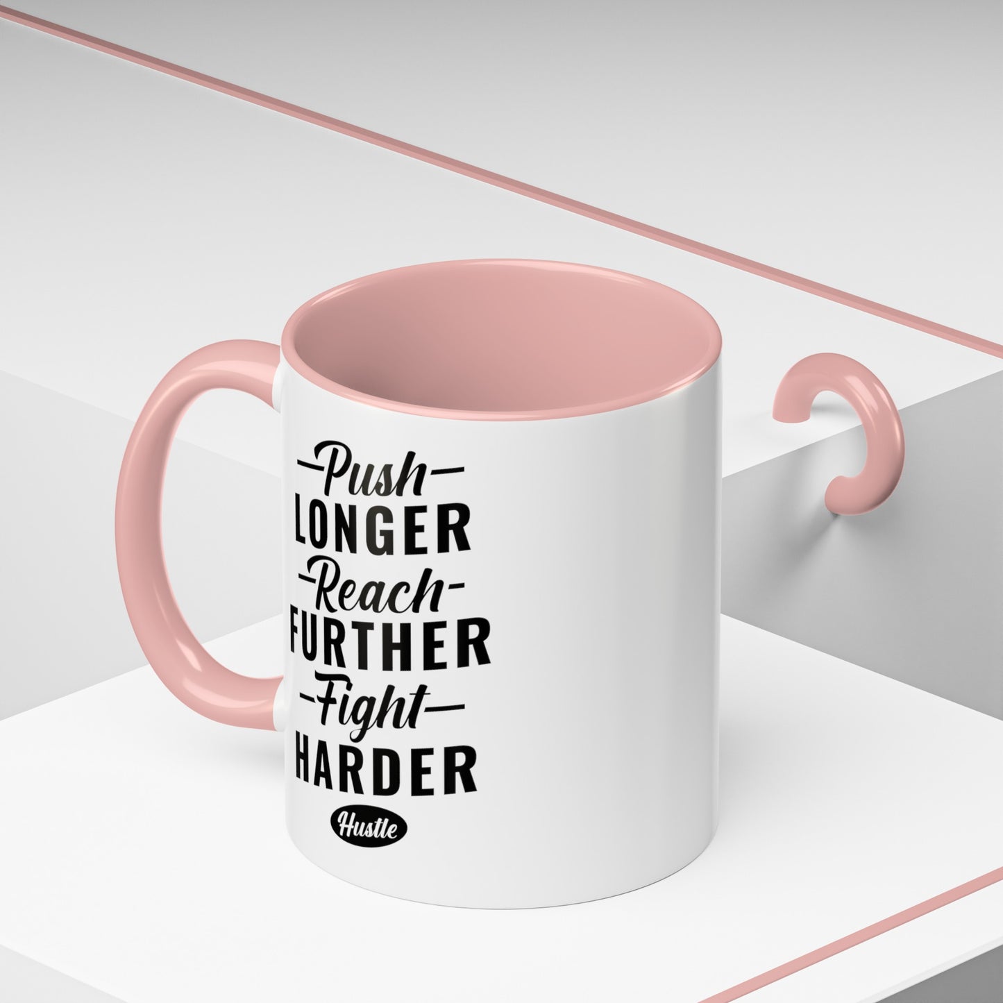 Push Longer Accent Coffee Mug, 11oz