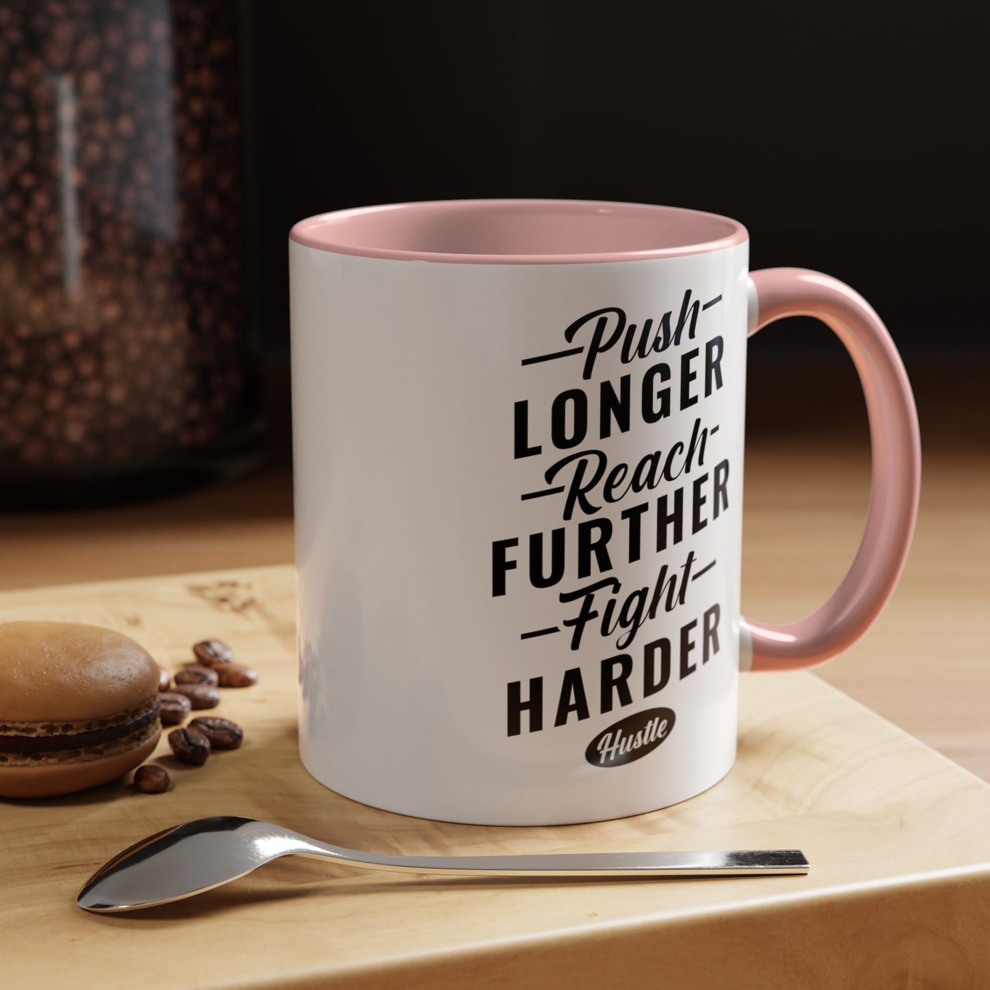 Push Longer Accent Coffee Mug, 11oz