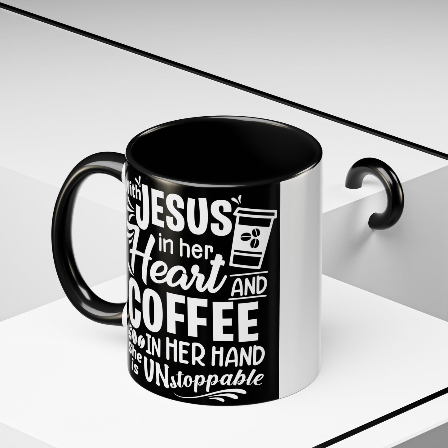 Jesus In Her Heart Accent Coffee Mug, 11oz