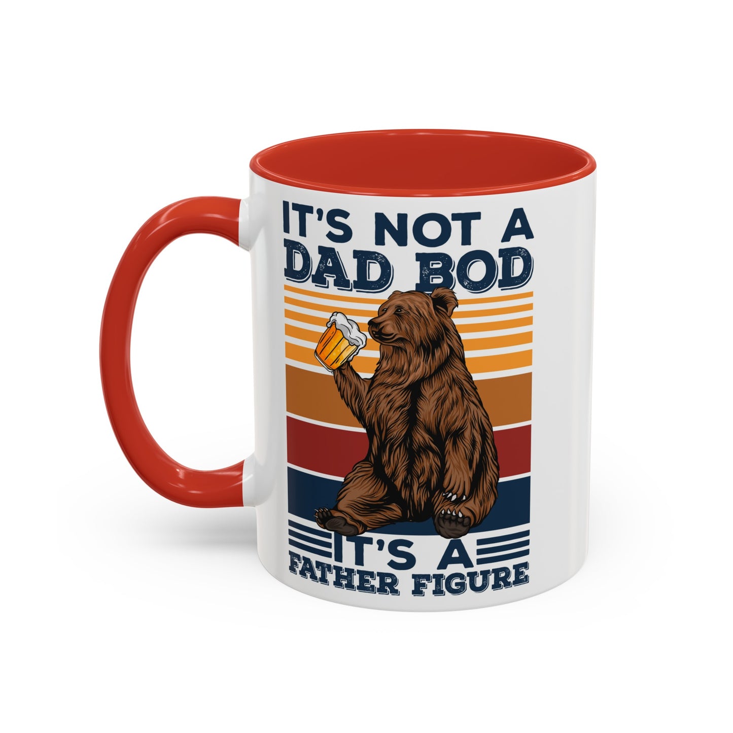 Dad Bod Father Figure Accent Coffee Mug, 11oz