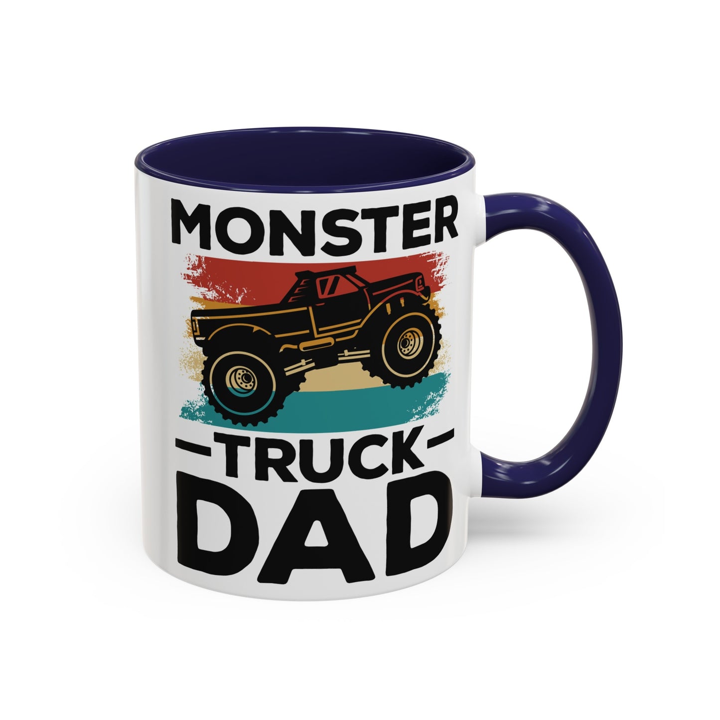 Monster Truck Dad Accent Coffee Mug, 11oz
