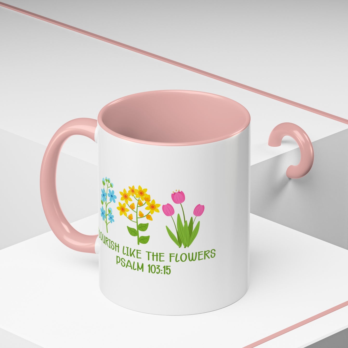 Flourish Like The Flowers Accent Coffee Mug, 11oz