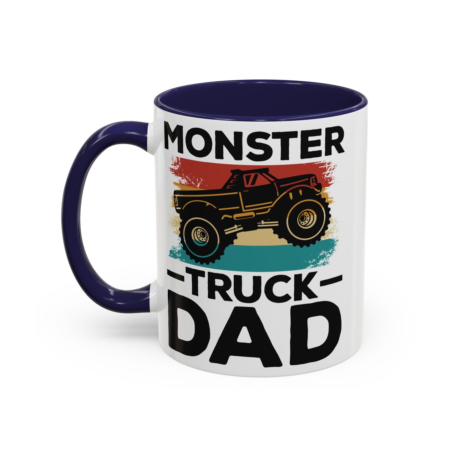 Monster Truck Dad Accent Coffee Mug, 11oz