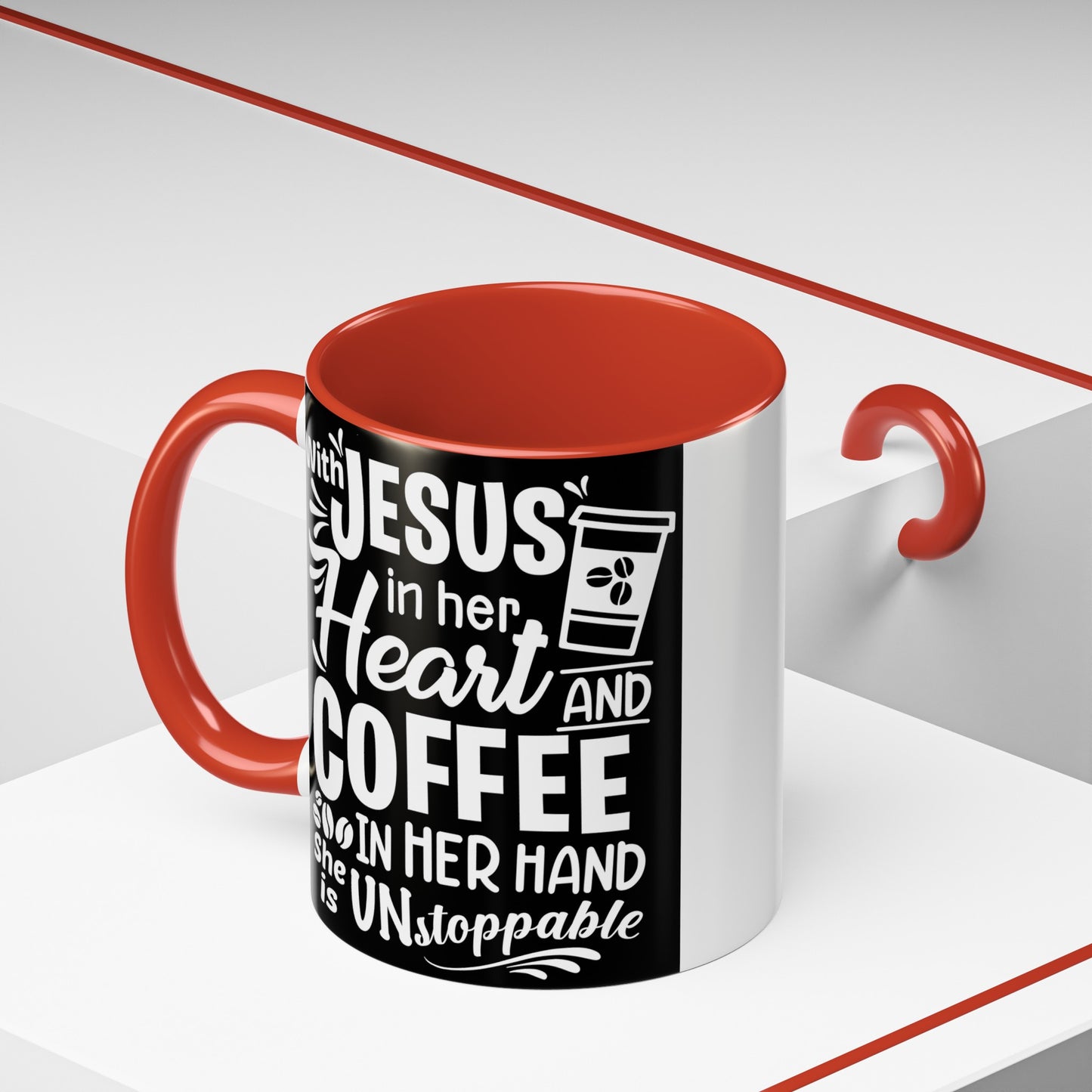 Jesus In Her Heart Accent Coffee Mug, 11oz