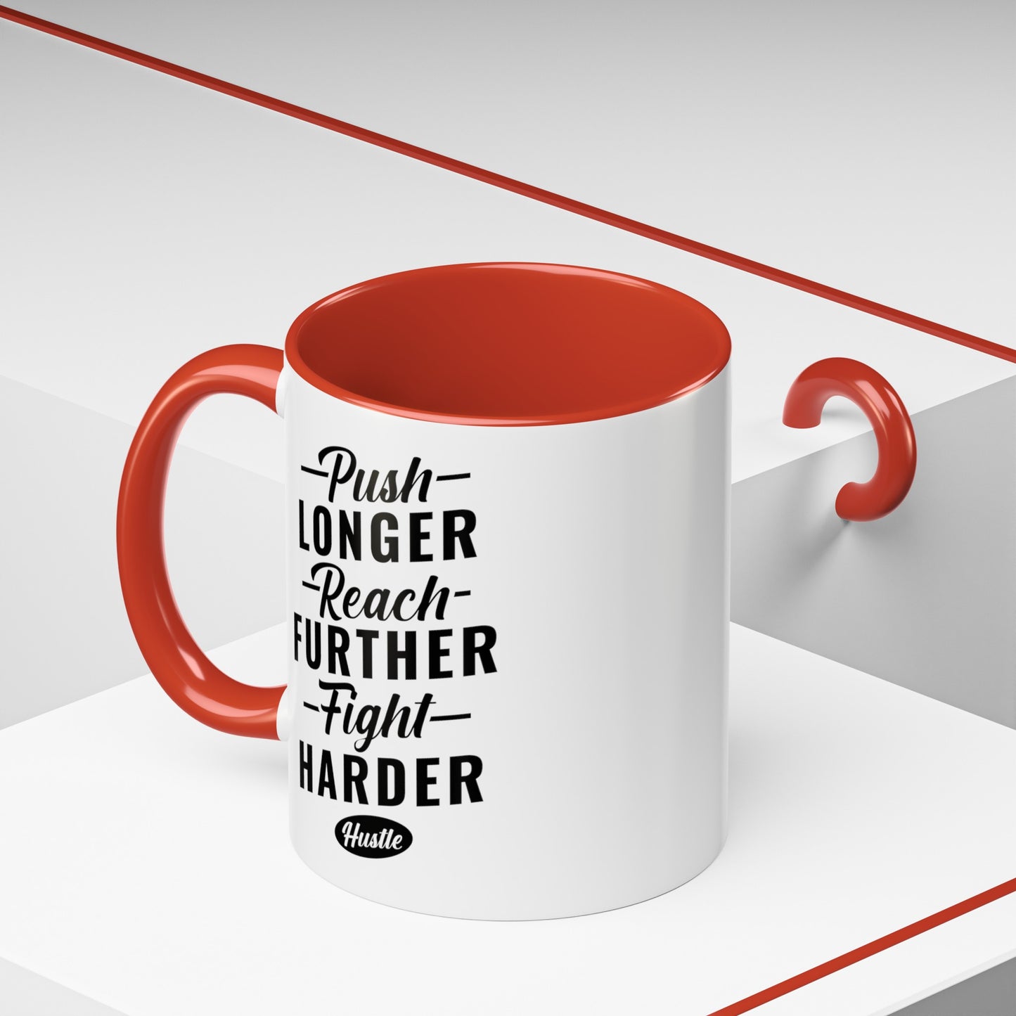 Push Longer Accent Coffee Mug, 11oz