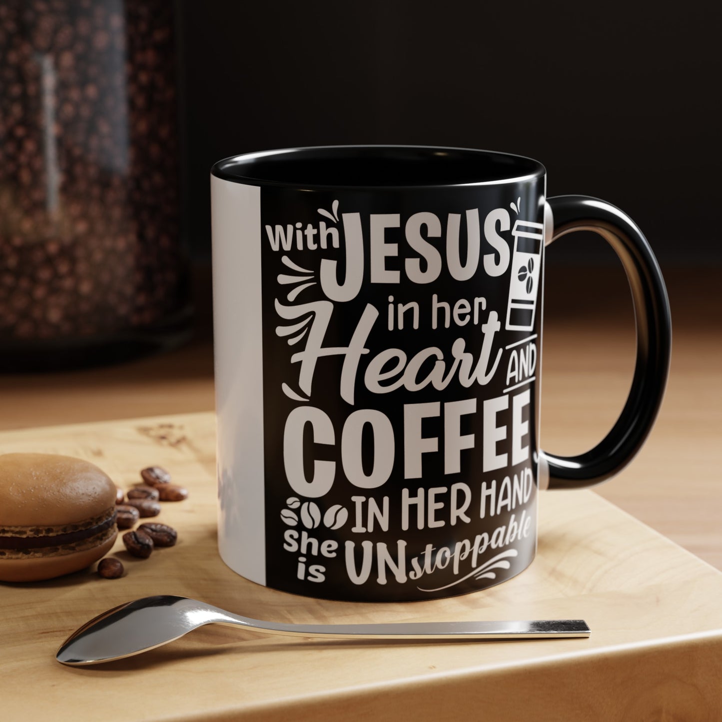 Jesus In Her Heart Accent Coffee Mug, 11oz