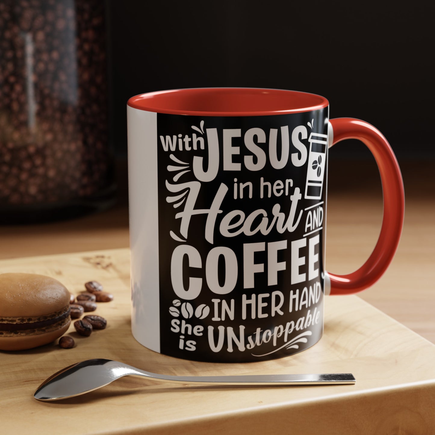 Jesus In Her Heart Accent Coffee Mug, 11oz