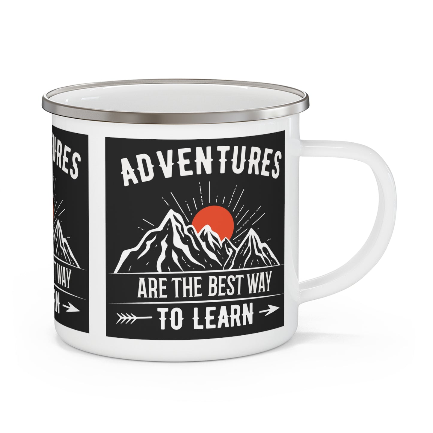 Adventures... To Learn Enamel Camping Mug