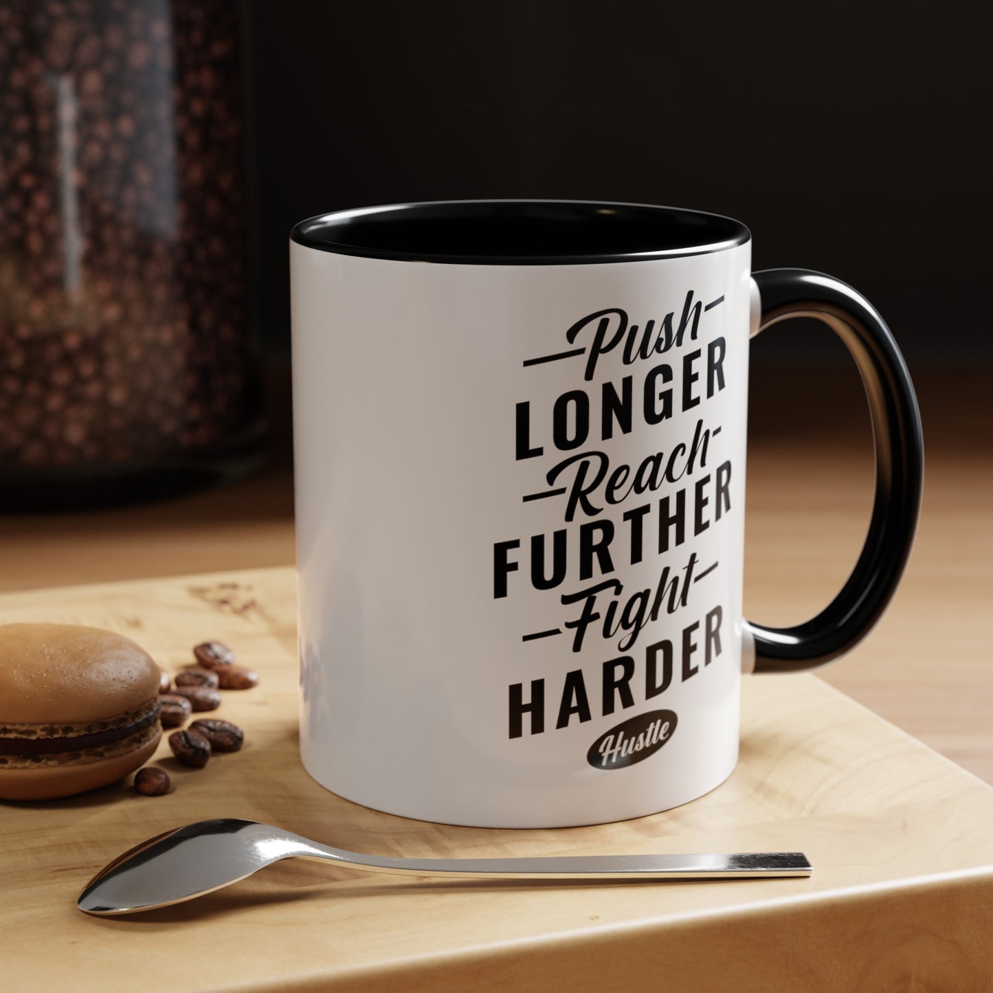 Push Longer Accent Coffee Mug, 11oz