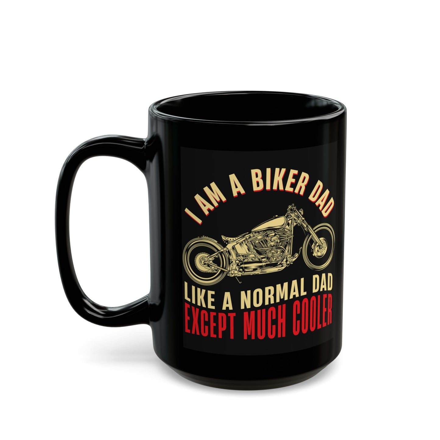 Cool Biker Dad Black Mug (11oz, 15oz)