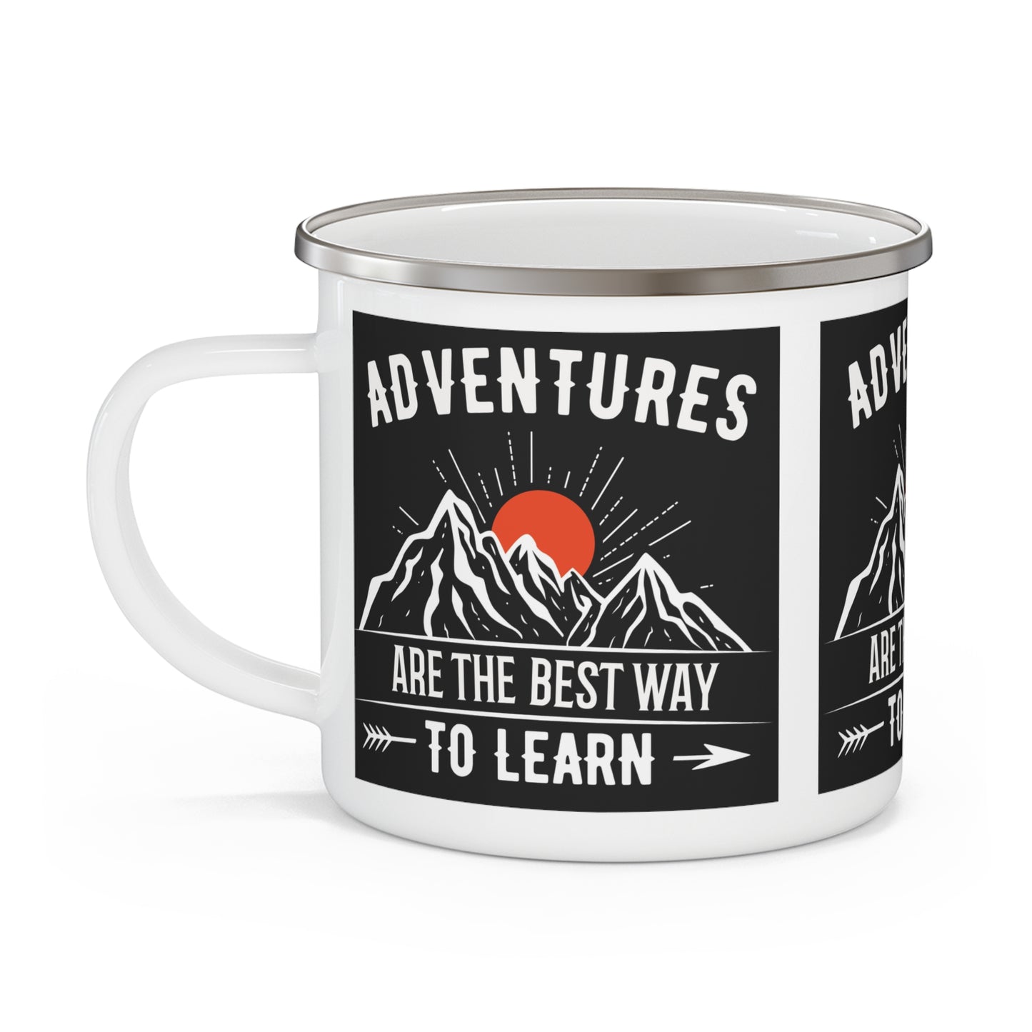Adventures... To Learn Enamel Camping Mug