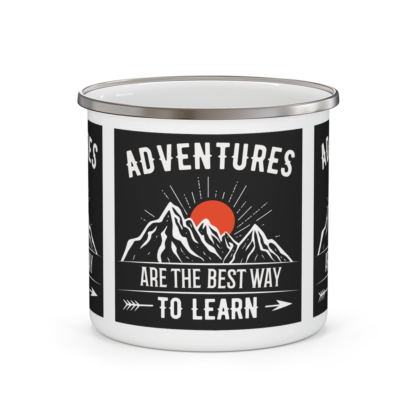 Adventures... To Learn Enamel Camping Mug