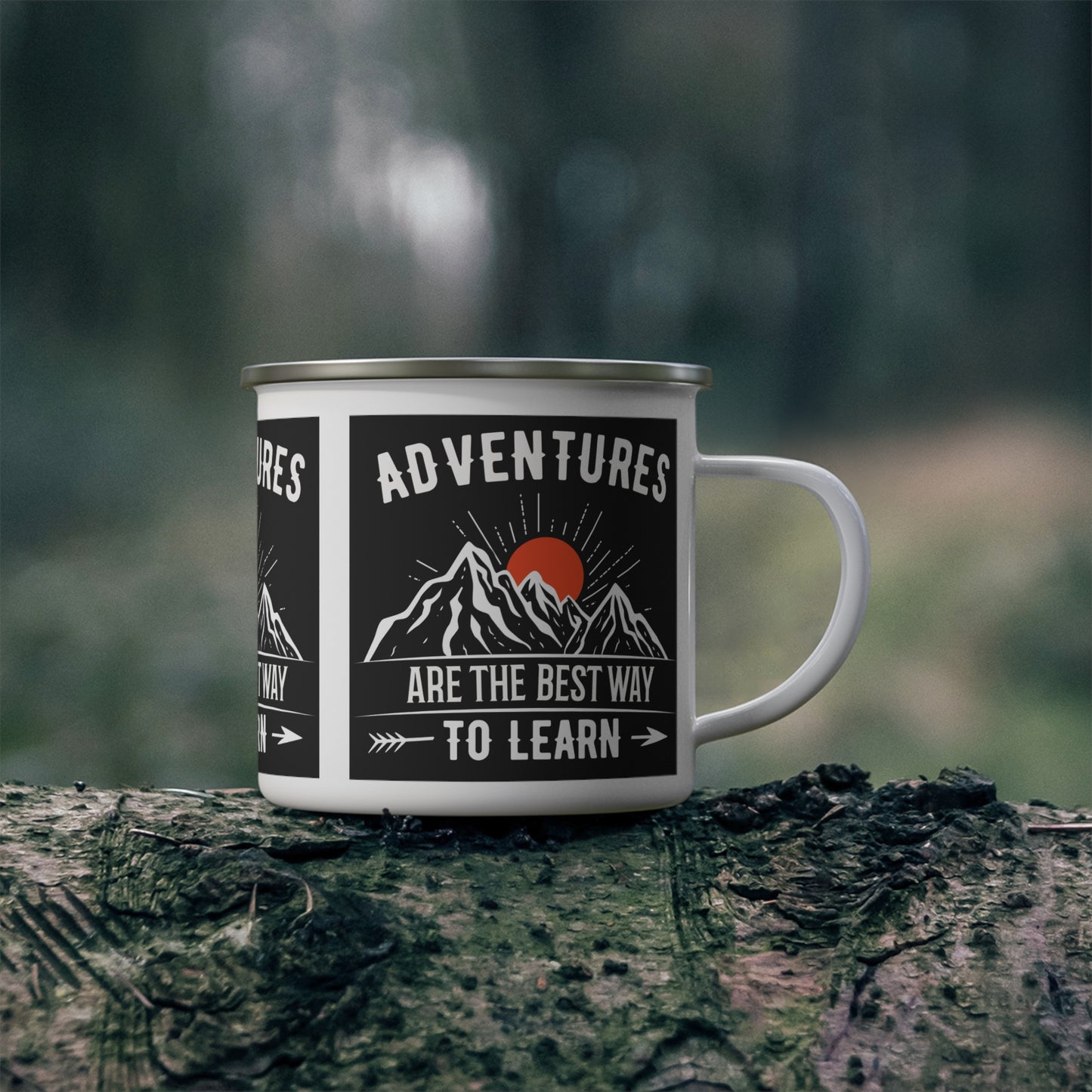 Adventures... To Learn Enamel Camping Mug
