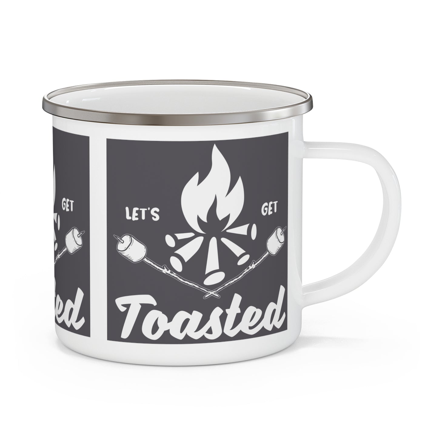Let's Get Toasted Enamel Camping Mug