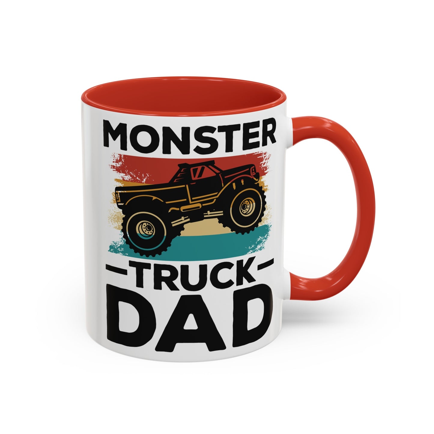 Monster Truck Dad Accent Coffee Mug, 11oz