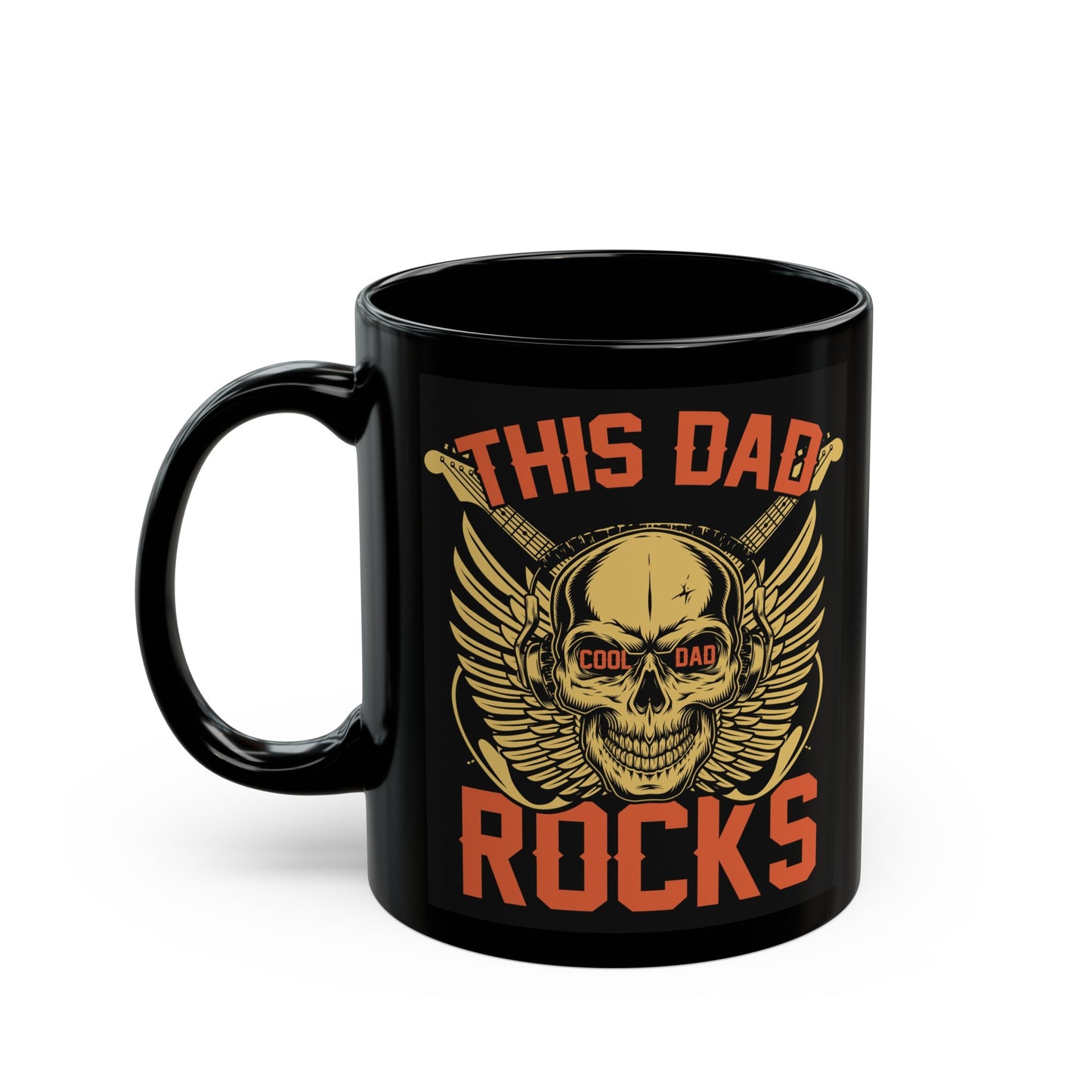 This Dad Rocks Black Mug (11oz, 15oz)
