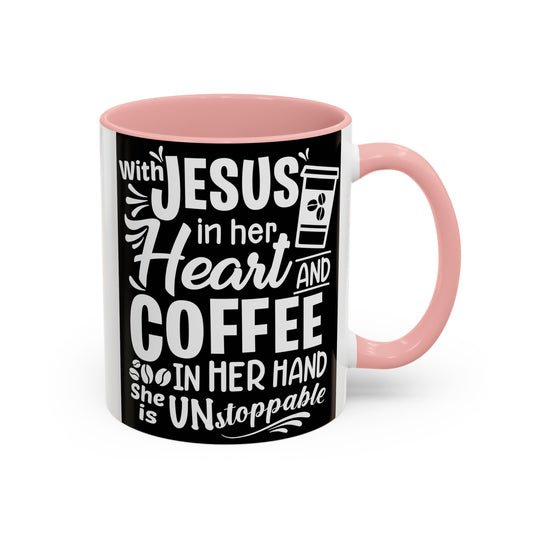 Jesus In Her Heart Accent Coffee Mug, 11oz