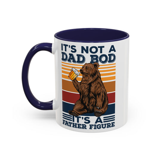 Dad Bod Father Figure Accent Coffee Mug, 11oz