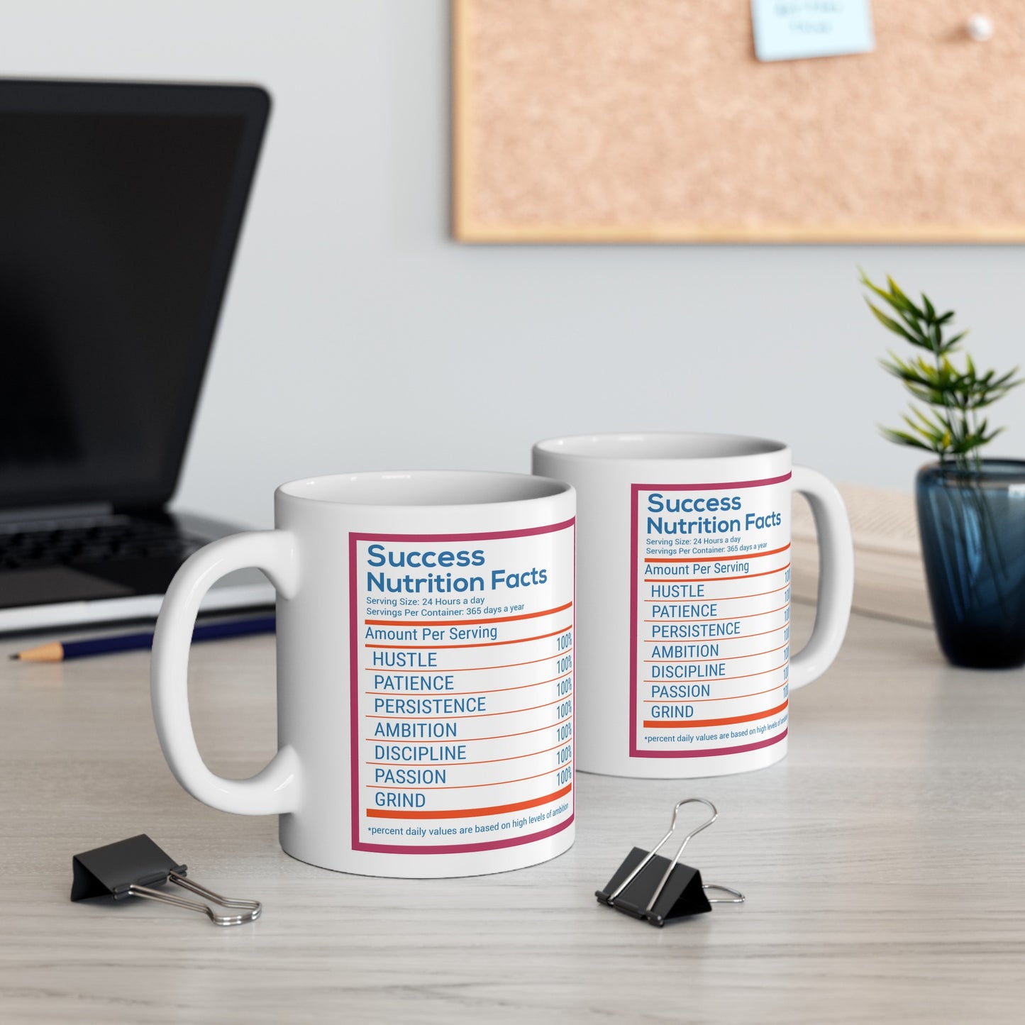 Success Nutrition Facts Ceramic Mug, (11oz, 15oz)