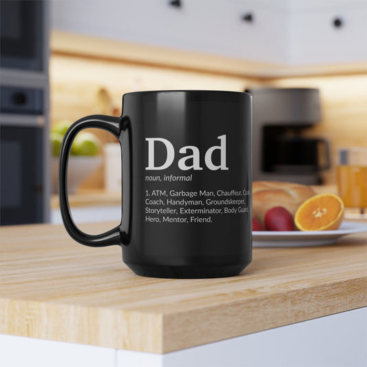 Definition of Dad Black Mug (11oz, 15oz)