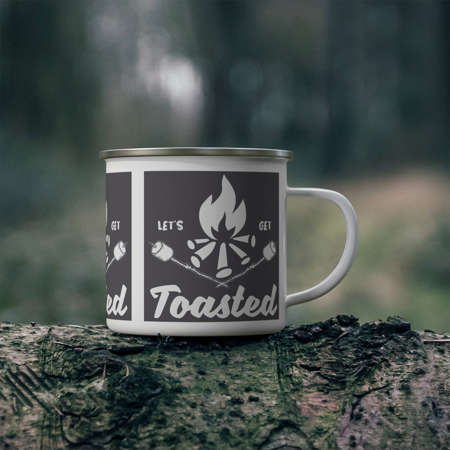 Let's Get Toasted Enamel Camping Mug