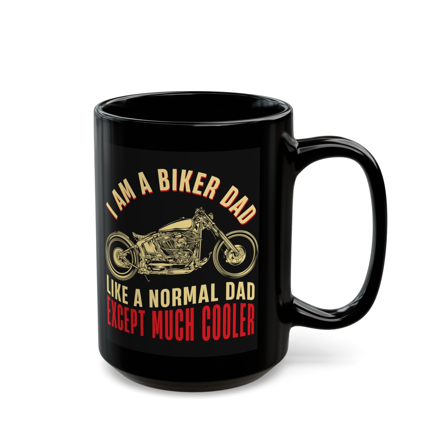 Cool Biker Dad Black Mug (11oz, 15oz)