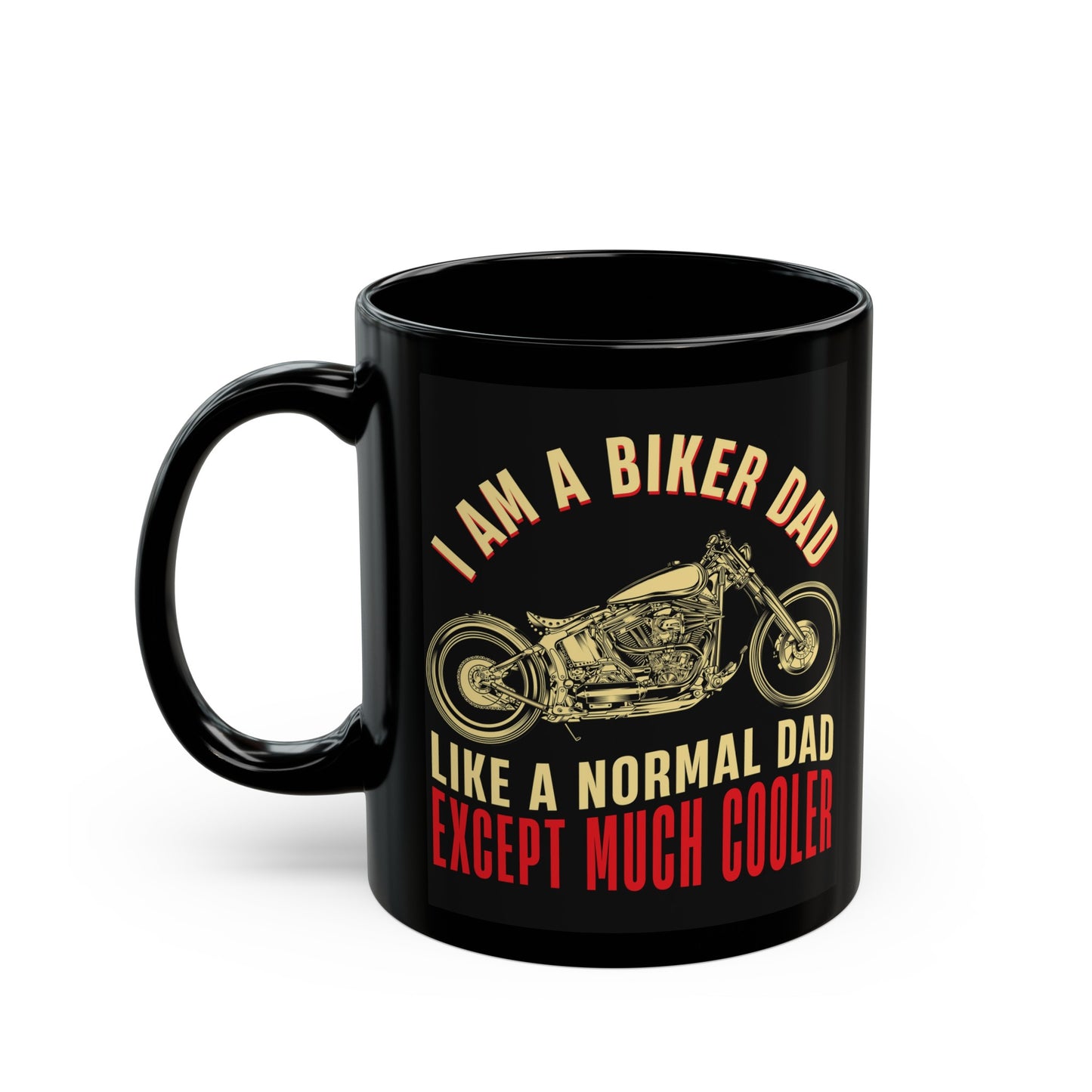 Cool Biker Dad Black Mug (11oz, 15oz)